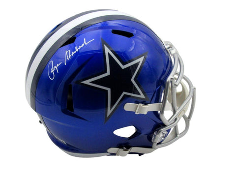 Roger Staubach HOF Autographed Full Size Flash Replica Helmet Cowboys Beckett