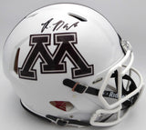 Rashod Bateman Autographed Authentic Full Size Helmet Minnesota Fanatics Holo NB