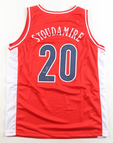 Damon Stoudamire Signed Arizona Wildcats Jersey (Steiner) 1995 7th Overall Pick