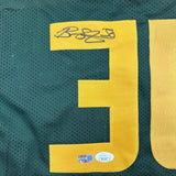 Framed Autographed/Signed Breanna Stewart 35x39 Seattle Green Jersey JSA COA