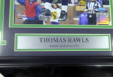 THOMAS RAWLS AUTOGRAPHED SIGNED FRAMED 8X10 PHOTO SEAHAWKS MCS HOLO 107789