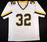 Anthony Thomas Signed Michigan Wolverines White Throwback Jersey (Beckett) R.B.