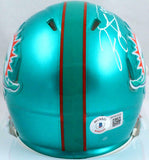 Jason Taylor Autographed Miami Dolphins Flash Speed Mini Helmet-Beckett W Holo
