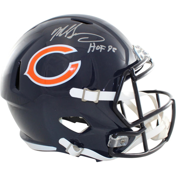 Mike Singletary Autographed Chicago Bears F/S Replica Helmet HOF Beckett W 58600