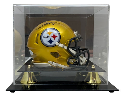 George Pickens Signed Pittsburgh Steelers Flash Mini Speed Helmet JSA w/ Case