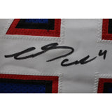 James Cook Autographed/Signed Pro Style sz XL Blue Jersey Beckett Witness 49552