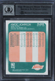Lakers Magic Johnson Signed 1989 Fleer #67 Auto Grade 10 BAS Witnessed #16567281