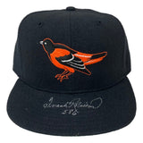 Frank Robinson Signed Baltimore Orioles New Era Baseball Hat 586 Inscribed PSA