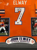 John Elway Autographed/Inscribed "1987 NFL MVP" Nike Jersey DLX Framed BAS COA