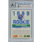 Steve Atwater Signed 1989 Score #263 Slab Trading Card HOF 10 Auto Beckett 49060
