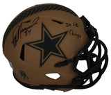 Jay Novacek Autographed "3x SB Champ" Cowboys STS Mini Helmet Beckett