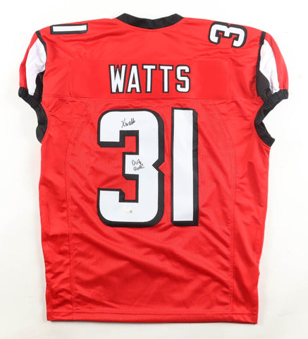 Xavier Watts Signed Atlanta Falcons Jersey Inscribed "Dirty Birds!"(JSA) Def. Bk