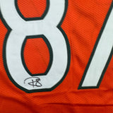 Autographed/Signed Reggie Wayne Miami Orange College Jersey Beckett BAS COA