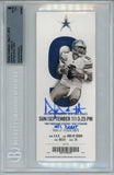 Dak Prescott Signed Dallas Cowboys Ticket Stub NFL Debut Beckett 39754