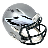DeVonta Smith Philadelphia Eagles Signed Riddell Flash Mini Helmet BAS Beckett