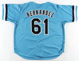 Livan Hernandez Signed Florida Marlins Jersey Inscribed "97 WS MVP" (RSA HOLO)