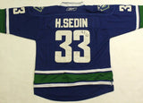 Henrik Sedin Signed Vancouver Canucks Reebok NHL Style Jersey (PSA/DNA COA)