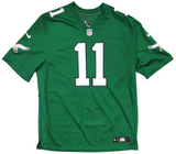 AJ Brown Philadelphia Eagles Signed Kelly Green Nike Game Jersey BAS