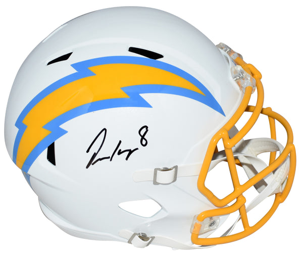 OMARION HAMPTON SIGNED LOS ANGELES CHARGERS FULL SIZE SPEED HELMET BECKETT
