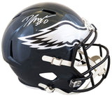 Eagles D'Andre Swift Authentic Signed Full Size Speed Rep Helmet w/ Case BAS Wit