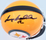 TERRY BRADSHAW AUTOGRAPHED PITTSBURGH STEELERS YELLOW MINI HELMET BECKETT 185874
