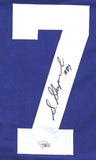 Sterling Shepard Autographed/Signed New York Custom Blue Jersey