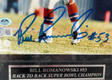 Bill Romanowski Autographed 8x10 Photo with Plaque Beckett COA