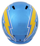 Chargers Omarion Hampton Signed Flash Full Size Speed Rep Helmet BAS Witnessed