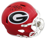 Georgia Champ Bailey Authentic Signed Full Size Speed Rep Helmet BAS Witnessed