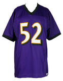 Ray Lewis Signed Purple Pro Style Football Jersey BAS ITP 43965