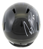 Ravens Ray Lewis & Ed Reed Signed Full Size Speed Rep Helmet w/ Case BAS Wit 2