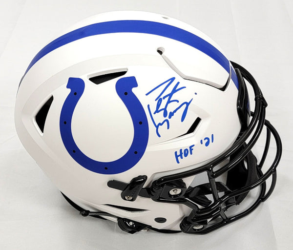 Peyton Manning Signed Colts Lunar Eclipse Speed Flex Helmet W/ HOF 21 Fanatics