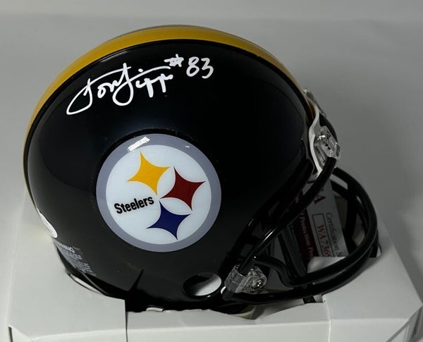 Steelers Receiver LOUIS LIPPS Signed Riddell VSR4 Mini Helmet AUTO - JSA