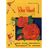 Unautographed Magazine Ohio State vs Oregon 1958 Rose Bowl Program 58447