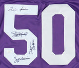 Minnesota Viking 50 Greatest Jersey Signed By (8) All Time Greats / See list JSA