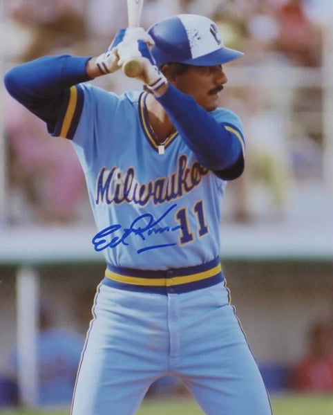 Brewers Infielder ED ROMERO Signed 8x10 Photo #5 AUTO - 1982 World Series