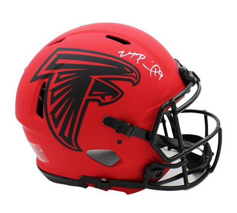 Michael Penix Jr. Signed Atlanta Falcons Speed Authentic Rave NFL Helmet