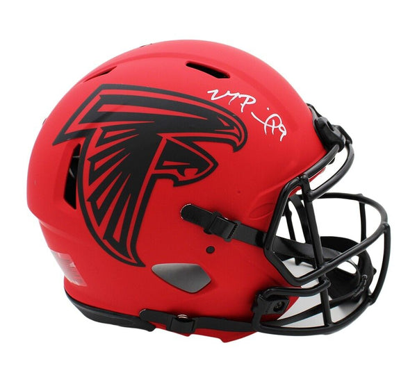 Michael Penix Jr. Signed Atlanta Falcons Speed Authentic Rave NFL Helmet