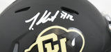 Travis Hunter Autographed Colorado Buffaloes Speed Mini Helmet - Beckett W Holo