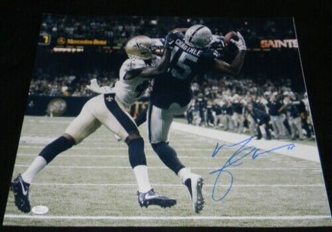 MICHAEL CRABTREE SIGNED AUTOGRAPHED OAKLAND RAIDERS 16x20 PHOTO JSA
