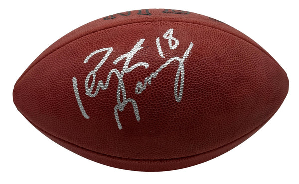 Peyton Manning HOF Signed Official Wilson NFL Football Broncos JSA 214086