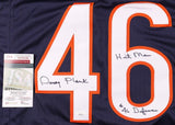 Doug Plank Signed Chicago Bears Jersey Inscribed "Hitman & 46 Defense (JSA COA)