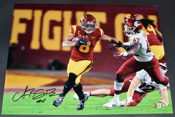 AMON-RA ST BROWN AUTOGRAPHED USC TROJANS 16X20 PHOTO BECKETT