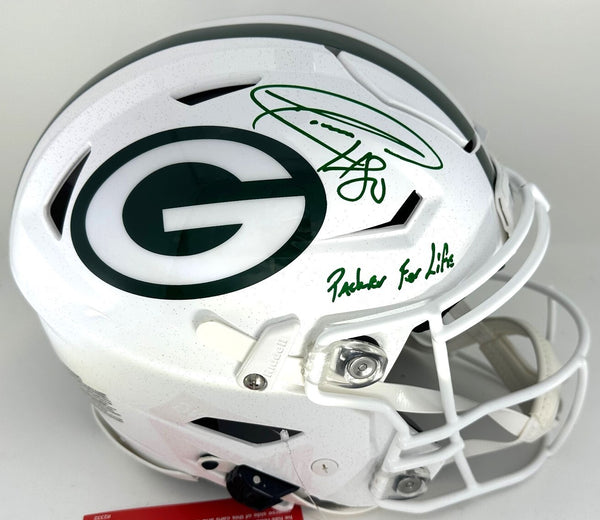 Packers DONALD DRIVER Signed Full Size Authentic ALT Spd Flex Helmet AUTO w/P4L