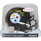 Alan Faneca Autographed Pittsburgh Steelers Mini Helmet HOF Beckett 43047