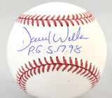 David Wells Autographed Rawlings OML Baseball w/PG - Beckett W Hologram *Blue
