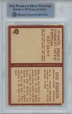 Dave Robinson Autographed 1967 Philadelphia #80 Rookie Card Beckett Slab 38641