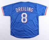 Dylan Dreiling Signed Rangers Jersey (Beckett) Texas 2024 2nd Round Pck / U Tenn