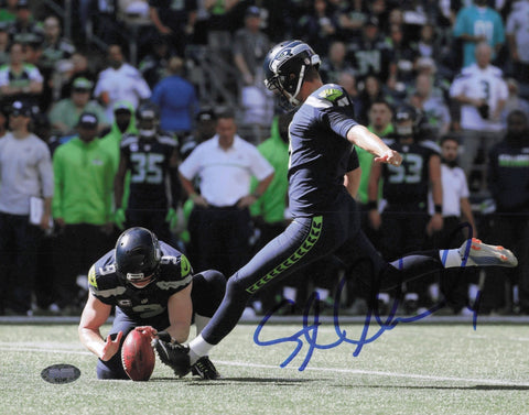 Steven Hauschka Autographed Signed 8x10 Photo Seattle Seahawks MCS Holo #63129
