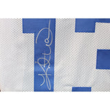 Kurt Warner Autographed/Signed Pro Style White XL Jersey Beckett Witness 51785